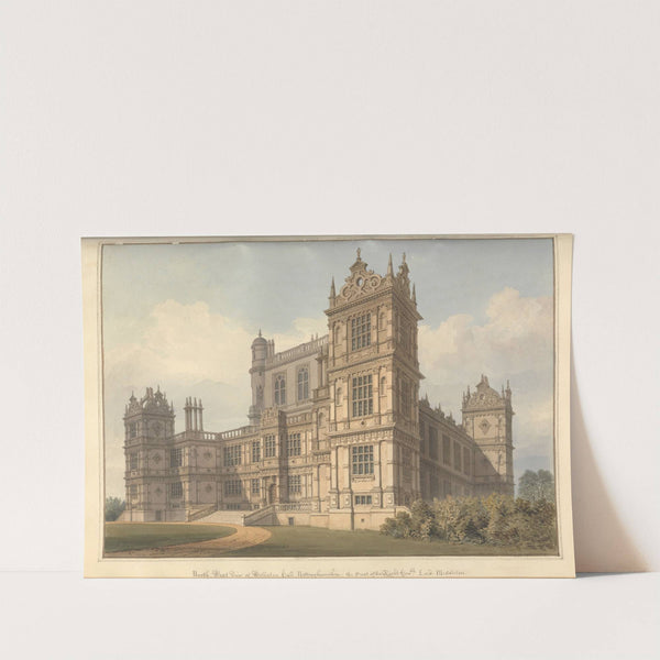 North West View of Wollaton hall, Nottinghamshire: the Seat of the Right hon'ble Lord Middleton by John Buckler