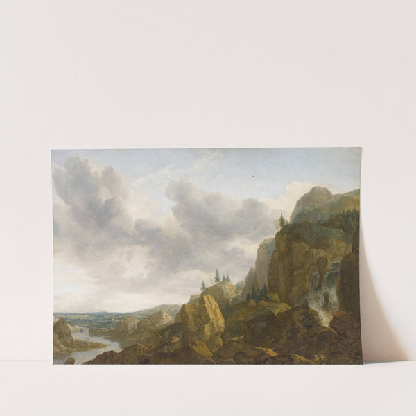 Northern Mountain Landscape with Waterfall (1647) by Allaert van Everdingen