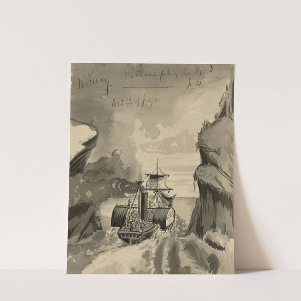 Norway, the steamer parting the fjord by Bayard Taylor