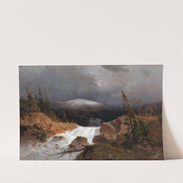 Norwegische Berglandschaft by Andreas Achenbach