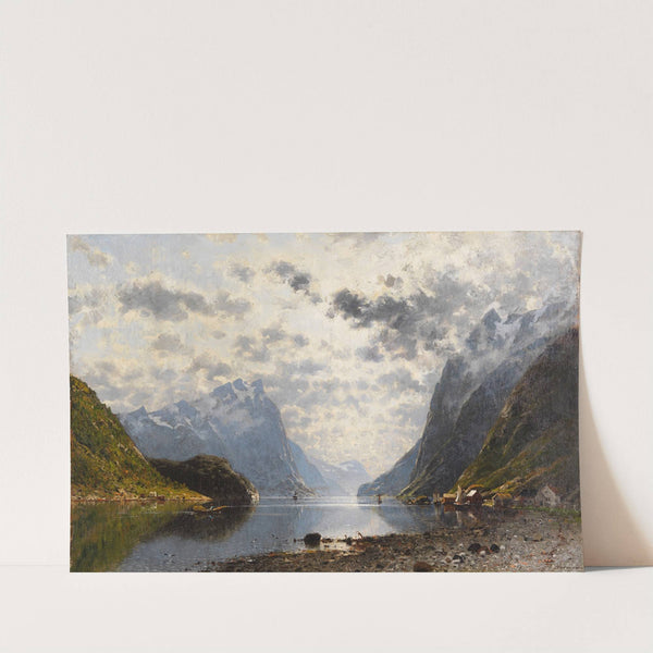 Norwegische Fjordlandschaft (1880-90) by Adelsteen Normann