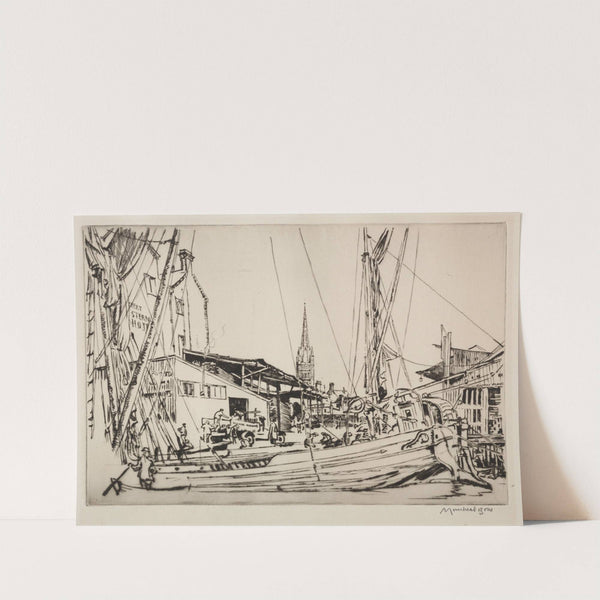 Norwich Cathedral Spire (1937) by Muirhead Bone