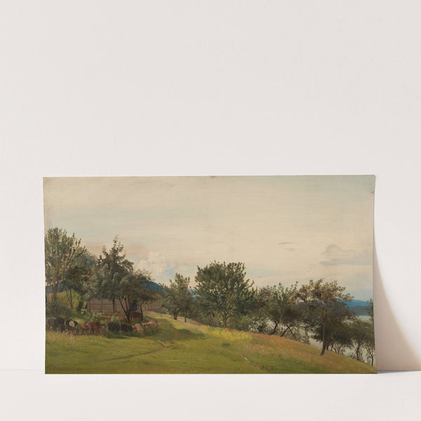 Nøsthaug, Kvinnherred (1873) by Amaldus Nielsen