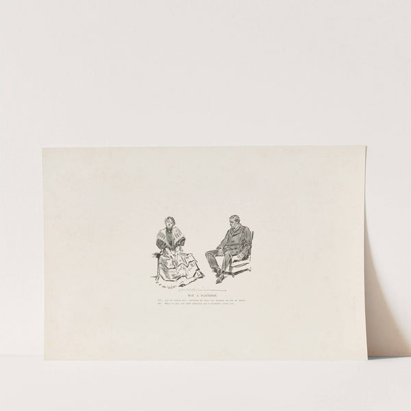 Not a flatterer (1896) by Charles Dana Gibson