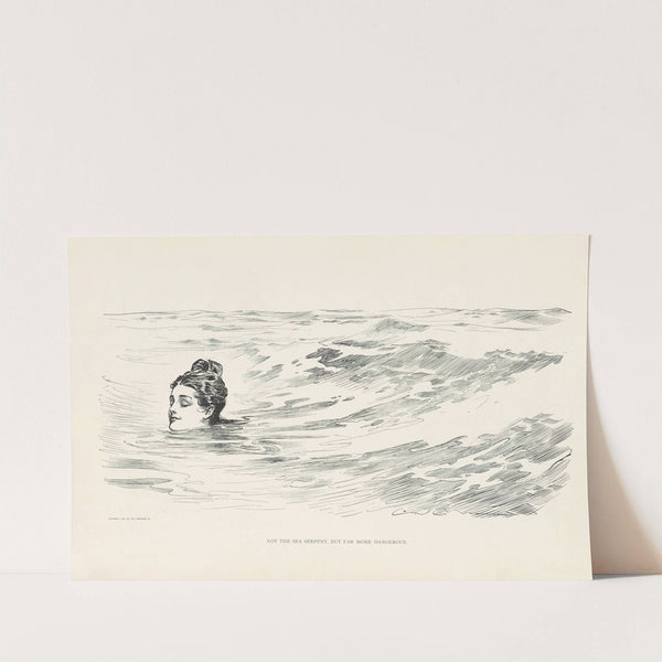 Not the sea serpent, but far more dangerous (1899) by Charles Dana Gibson