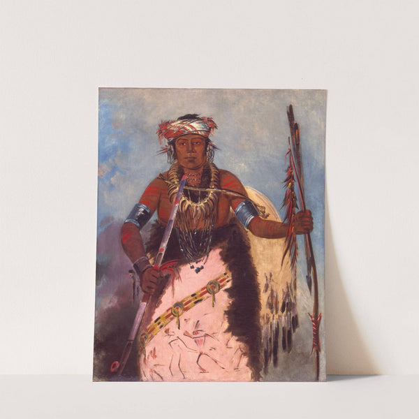 Notch-Ee-Níng-A, No Heart, (Called White Cloud), Chief of The Tribe by George Catlin