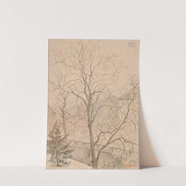 Notelaar in de mist by Anna De Weert
