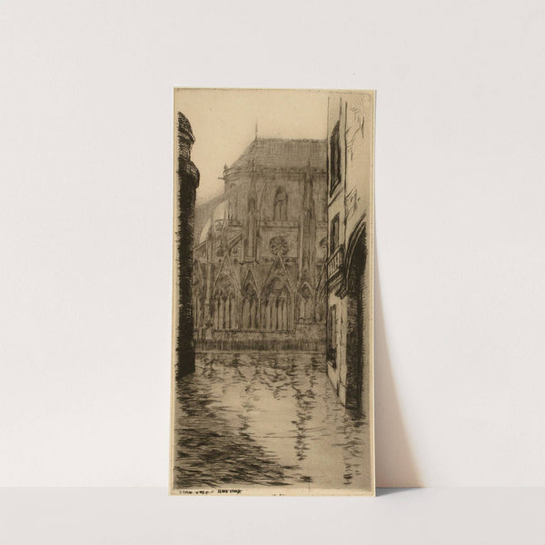 Notre-Dame dans l’eau – Rue du cloître by Jean-Jules Dufour
