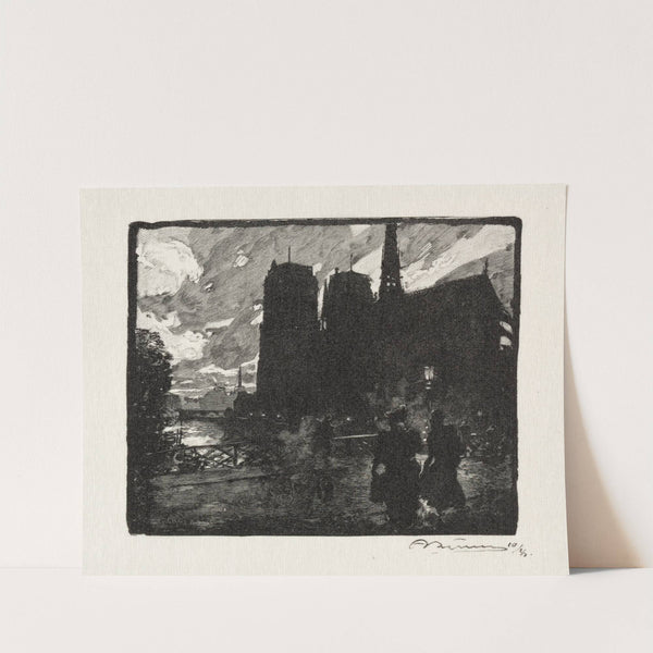 Notre Dame, le Soir (1890) by Auguste Louis Lepère