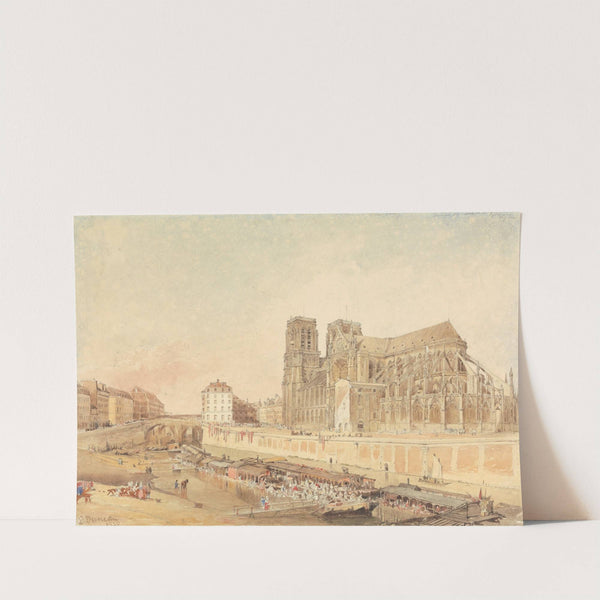 Notre Dame, Paris, from the Left Bank by Edward Duncan