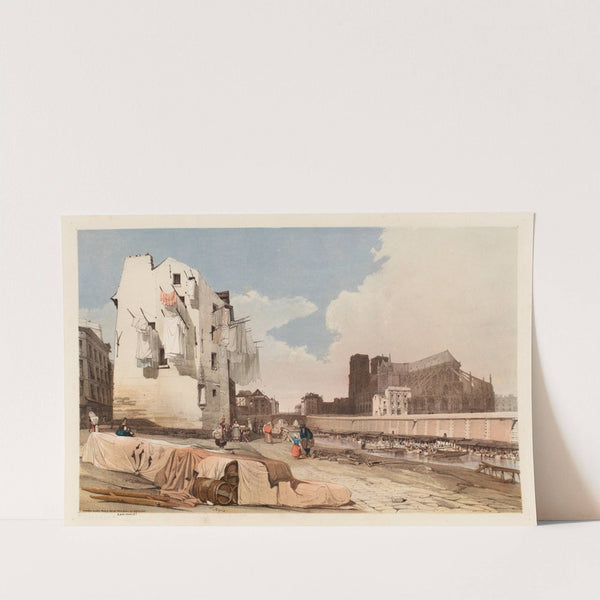 Notre-Dame, Paris from the quai St Bernard by Thomas Shotter Boys