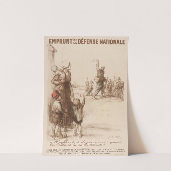 N’oublie pas de souscrire.pour la victoire.et le retour (1915) by Francisque Poulbot