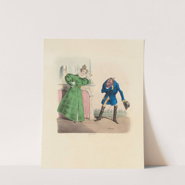 Nous étions trois jeunes gens nous avons ri comme des. comme des. comme des scélérats (1831) by Charles-Joseph Traviès de Villers