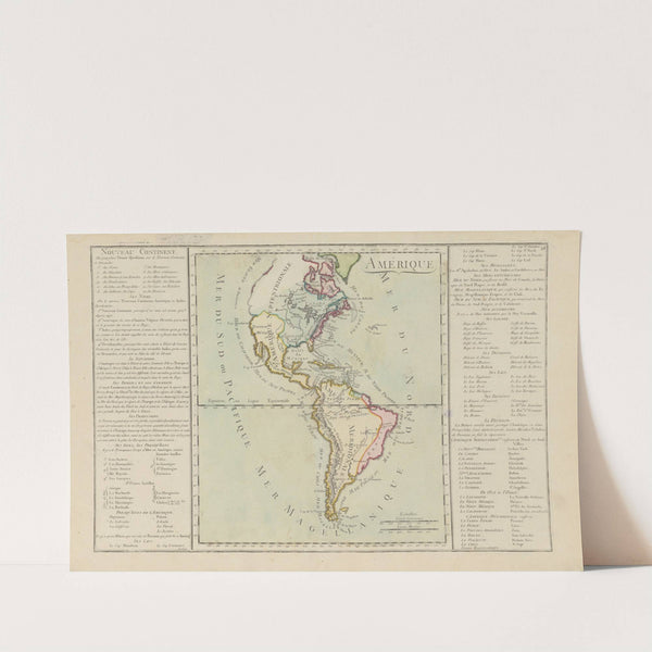 NouveauContinent. Amérique (1793) by Claude Buy de Mornas