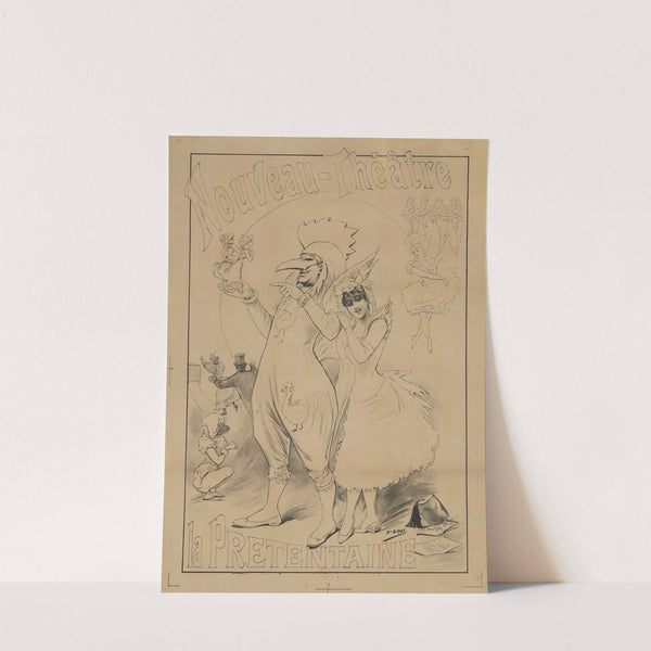Nouveau-Théatre. La Prétentaine (1890) by Henri Boulanger Gray