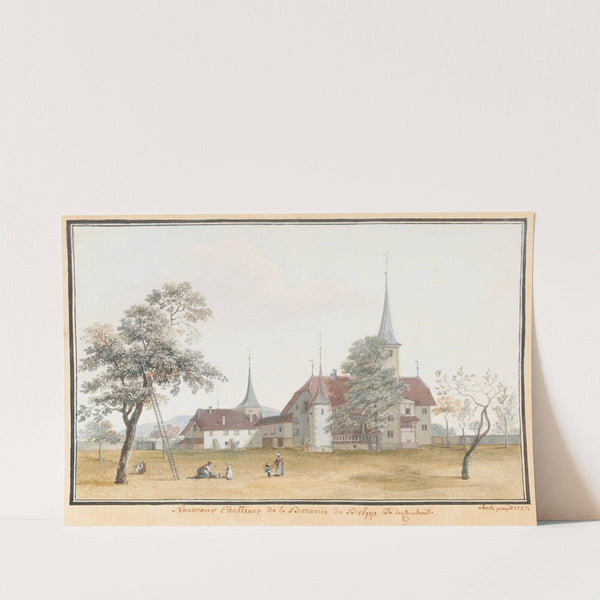 Nouveaux Chatteaux de la Baronie de Belpp; Côté du Couchant by Johann Ludwig Aberli
