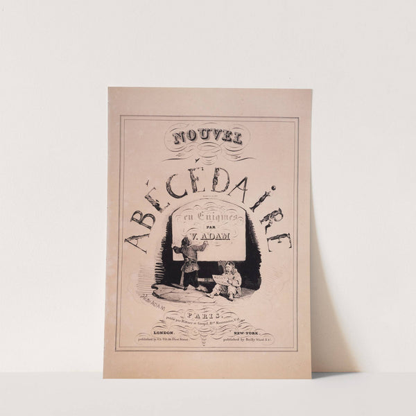 Nouvel abécédaire en énigmes – Title Page (1833) by Victor Adam