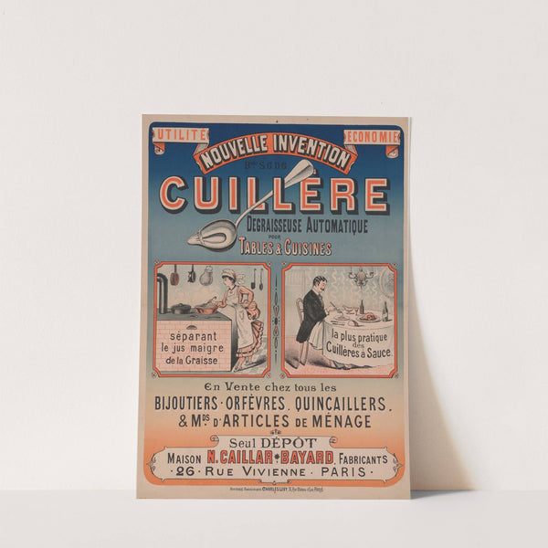 Nouvelle invention, cuillère dégraisseuse automatique pour tables & cuisines (1882-1888) by Imp. Charles Lévy