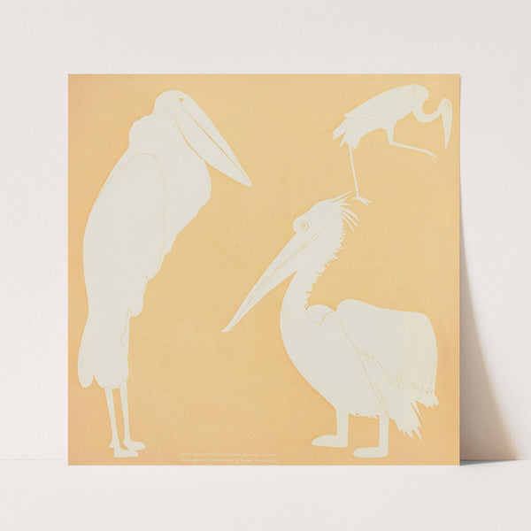 Nouvelles images à colorier, Des Oiseaux Pl.13 (1935) by Elena Pavlovna Gertik