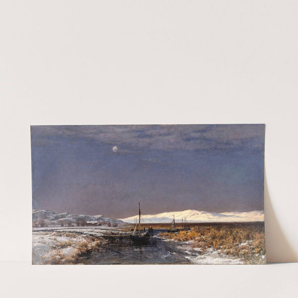 November Evening at Hisingsvassen, Gothenburg (1876) by Berndt Lindholm