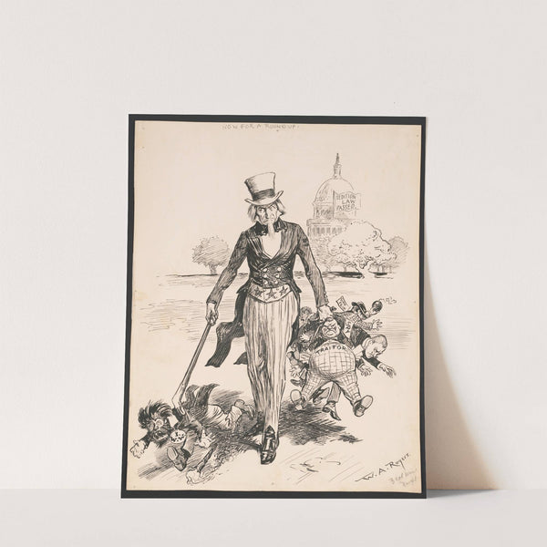 Now for a round-up (1918) by William Allen Rogers