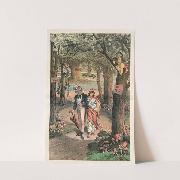 Noxious growths in liberty's grounds by Joseph Ferdinand Keppler