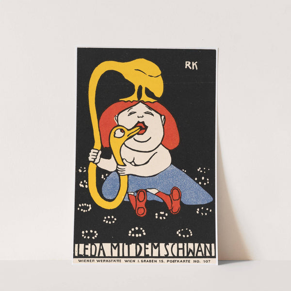 Nr. 107: Leda mit dem Schwan (1907) by Rudolf Kalvach