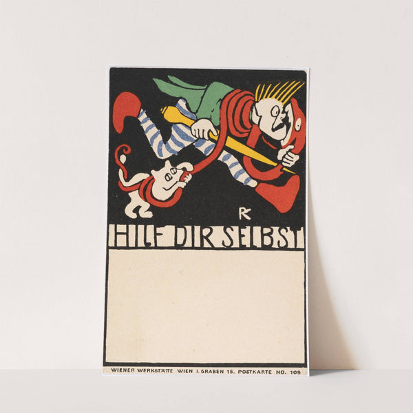 Nr. 109: Hilf dir selbst (1907) by Rudolf Kalvach