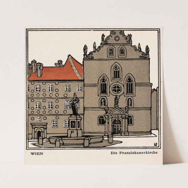 Nr. 138: Wien: Die Franziskanerkirche (1908) by Urban Janke