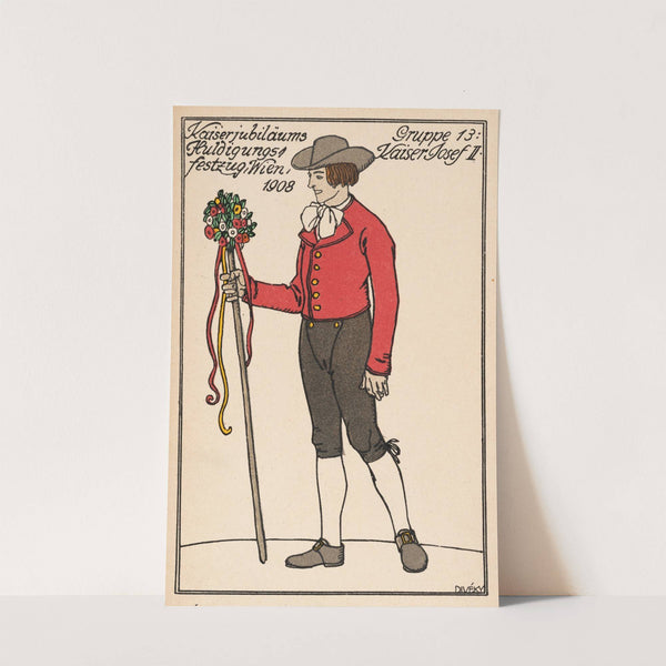 Nr. 171: Kaiserjubläums Huldigungs-Festzug Wien 1908, Gruppe 13: Kaiser Josef II. (1908) by Josef von Diveky