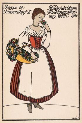 Nr. 183: Kaiserjubiläums-Huldigungsfestzug, Wien, 1908, Gruppe 13: Kaiser Josef II. (1908)