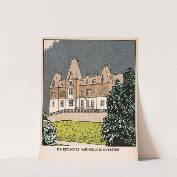 Nr. 263: Kaiserliches Jagdschloss Mürzsteg (1909) by Josef von Diveky