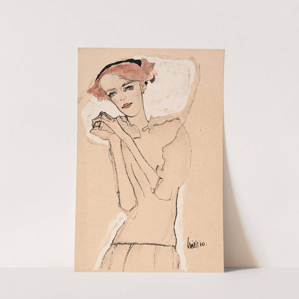 Nr. 288: Porträt einer jungen (1910) by Egon Schiele