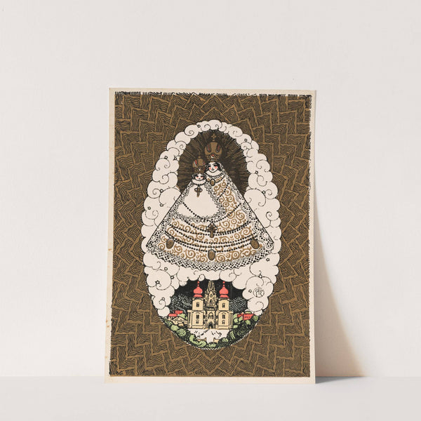 Nr. 327: Grußkarte aus Mariazell (1910) by Richard Teschner