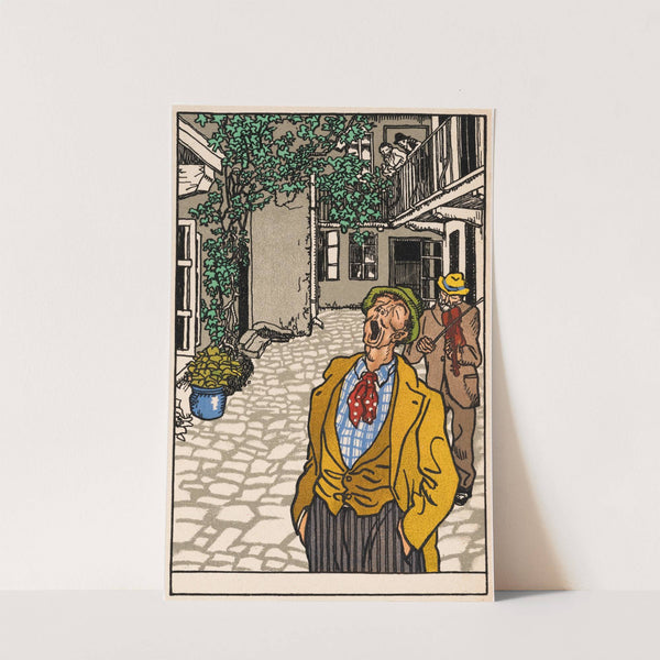 Nr. 509: Sänger in einem Hinterhof (1911) by Moriz Jung