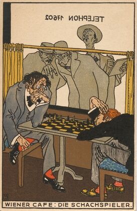 Nr. 531: Wiener Café: Die Schachspieler. (1911)