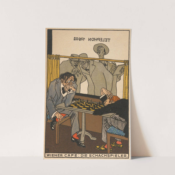 Nr. 531: Wiener Café: Die Schachspieler. (1911) by Moriz Jung