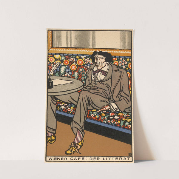 Nr. 532: Wiener Café: Der Litterat (1911) by Moriz Jung
