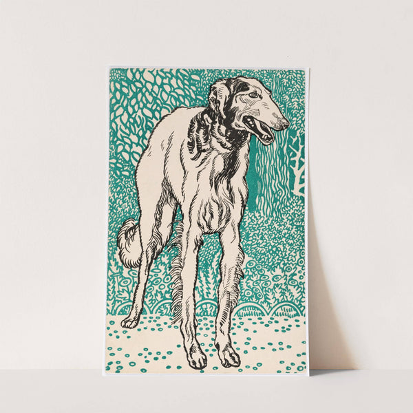 Nr. 677: Windhund (Greyhound) (1912) by Moriz Jung