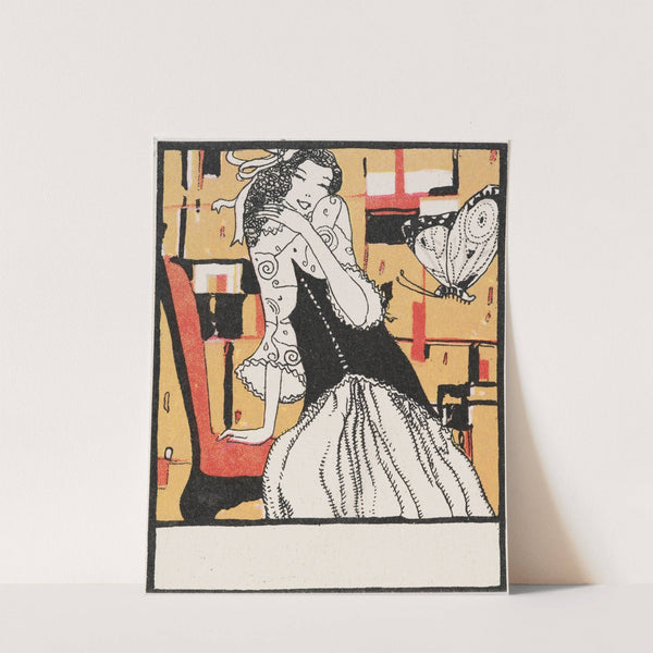 Nr. 686: Dame mit Schmetterling (1912) by Arnold Nechansky