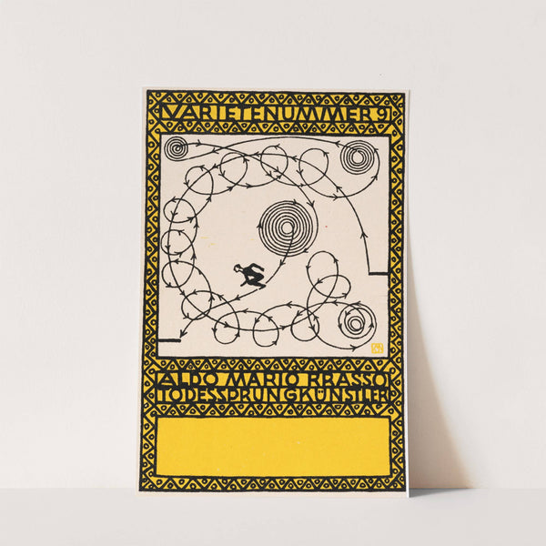 Nr. 86: ‘Varieténummer 9: Aldo Mario Brasso, Todessprungkünstler’ (1907) by Moriz Jung