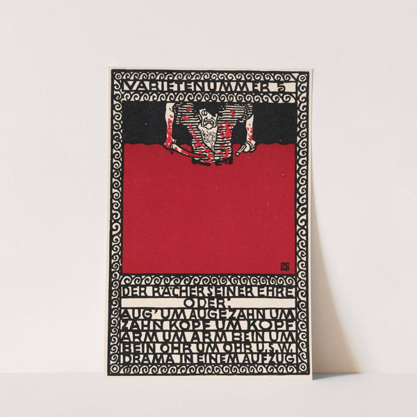 Nr. 87: ‘Varieténummer 5: Der Rächer seiner Ehre. Drama in einem Aufzug’ (1907) by Moriz Jung