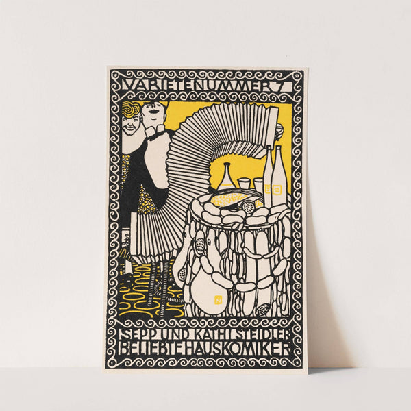 Nr. 91: ‘Varieténummer 7: Sepp und Kathi Steidler beliebte Hauskomiker’ (1907) by Moriz Jung