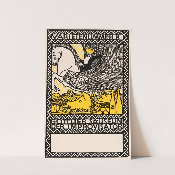 Nr. 92: ‘Varieténummer 8: Gottlieb Säuselin der Improvisator’ (1907) by Moriz Jung