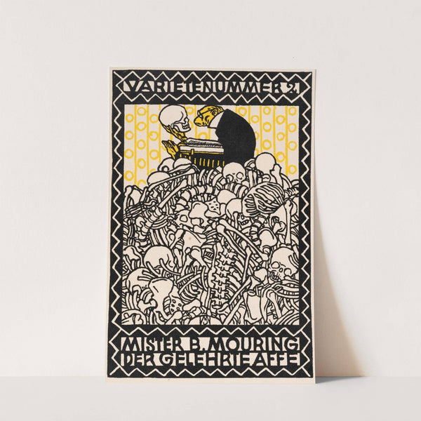 Nr. 96: ‘Varieténummer 2: Mr. B. Mouring der gelehrte Affe’ (1907) by Moriz Jung