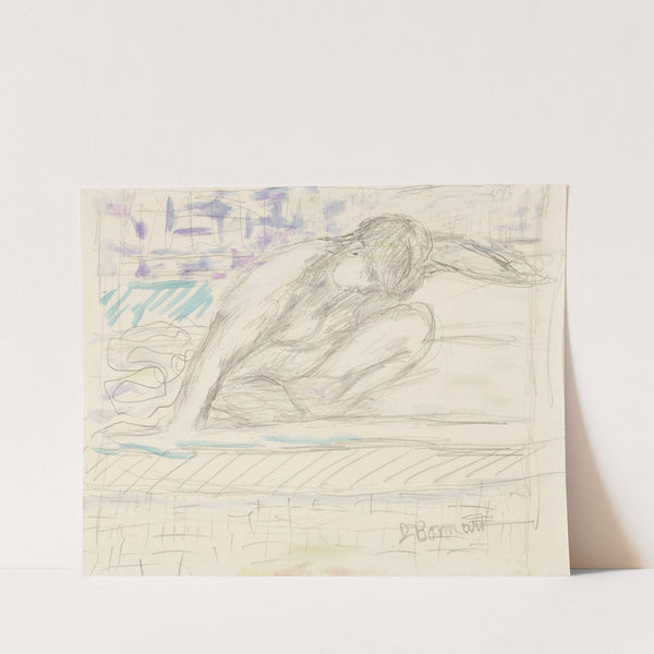 Nu accroupi by Pierre Bonnard