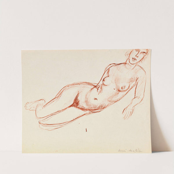 Nu allongé vers la droite (1914) by Henri Matisse