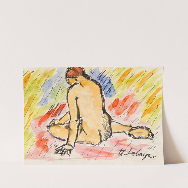 Nu assis by Henri Lebasque