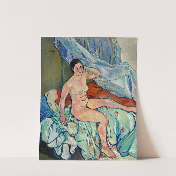 Nu assis au bord d'un lit by Suzanne Valadon
