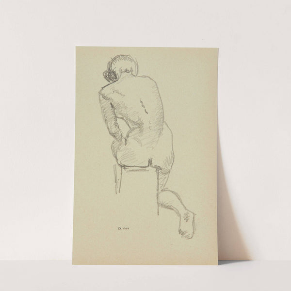 Nu assis de dos by Albert Marquet